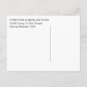 Love Story Save the Date Briefkaart (Nederlands: L (Achterkant)