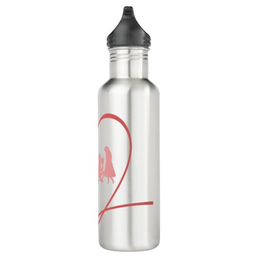 Love Story Water Bottle Waterfles (Rechts)