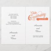 Love Story Wedding Program Flyer (Voorkant)