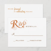 Love Story Wedding Reply Briefkaart (Voorkant / Achterkant)