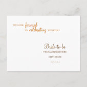 Love Story Wedding Reply Briefkaart (Achterkant)