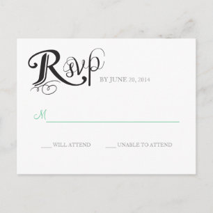 Love Story Wedding Reply Briefkaart