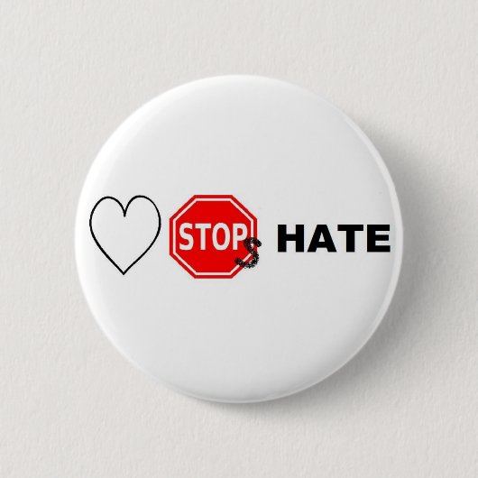 Love Stots haat Ronde Button 5,7 Cm (Voorkant)
