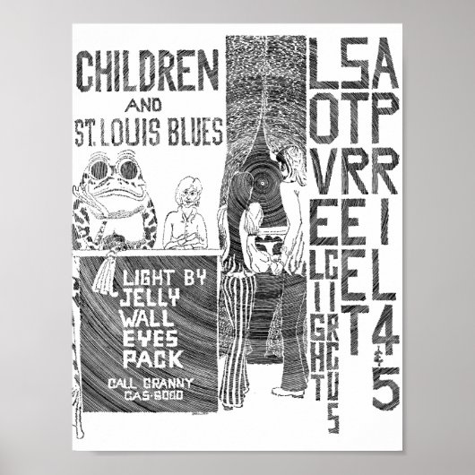 Love Street Light Circus flyer Apr4&5'69 Poster (Voorkant)