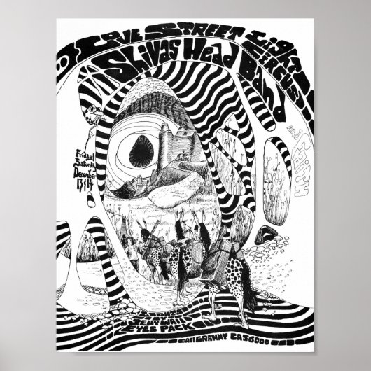 Love Street Light Circus flyer Dec13&14'68 Poster (Voorkant)