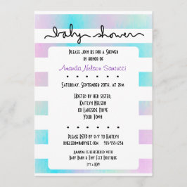 Love Stripes Boy of Girl Baby shower Kaart