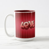 Love Stripes Tweekleurige Koffiemok (Links)