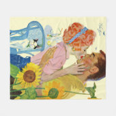 Love-Struck 2 Fleece Deken (Voorkant (Horizontaal))