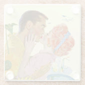 Love-Struck 2 Glazen Onderzetter (Achterkant)