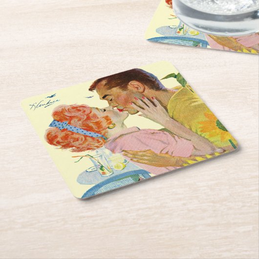 Love-Struck 2 Kartonnen Onderzetters (Schuin)