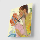 Love-Struck 2 Vierkante Klok (Hoek)