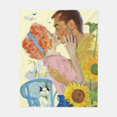 Love-Struck Fleece Deken (Voorkant)