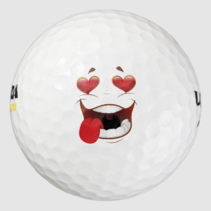 Love Struck Funny Face Golfballen