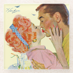 Love-Struck Glazen Onderzetter