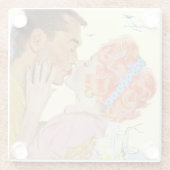 Love-Struck Glazen Onderzetter (Achterkant)