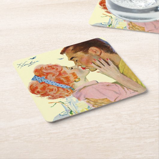 Love-Struck Kartonnen Onderzetters (Schuin)