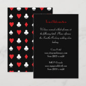 Love Struck Las Vegas Bruiloft Extra Info Kaart (Voorkant / Achterkant)