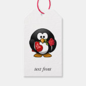 Love Struck Penguin with Valentijn Gifts Cadeaulabel (Voorkant)