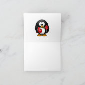 Love Struck Penguin with Valentijn Gifts Feestdagen Kaart (Binnen)