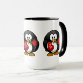 Love Struck Penguin with Valentijn Gifts Mok (Voorkant rechts)