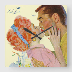 Love-Struck Vierkante Klok