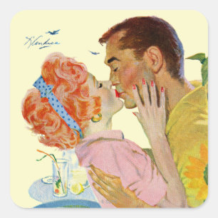 Love-Struck Vierkante Sticker