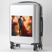 Love Stuck: Romantische aangepaste gesneden vinyl  Sticker (Koffer)
