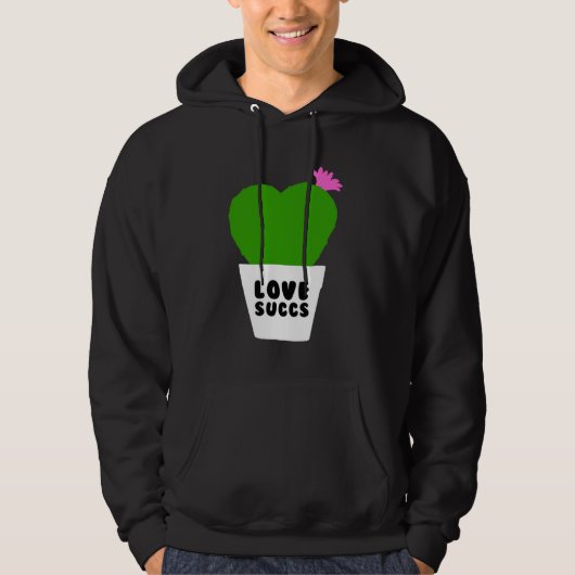 Love Succs Succulent Cactus Hoodie (Voorkant)