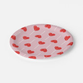 Love Suckers Red Papieren Bordje (Gekanteld)