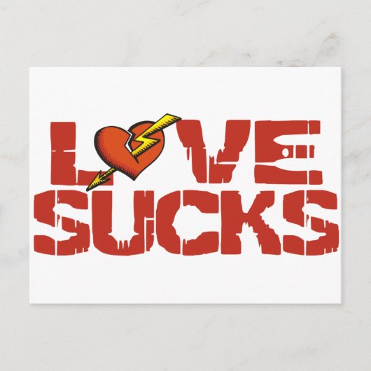 Love Sucks Briefkaart (Voorkant)