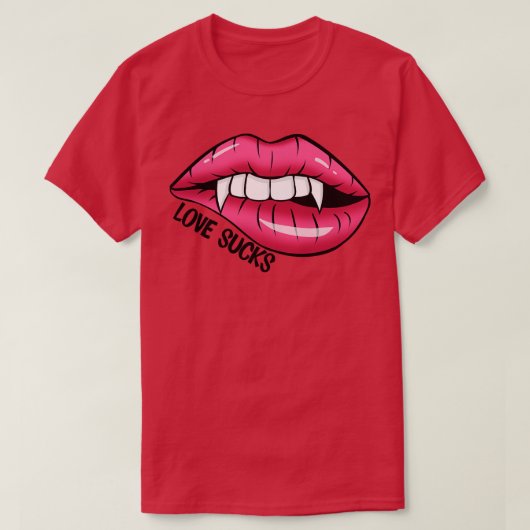 Love Sucks T-shirt (Design voorkant)