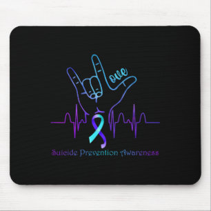 Love Suicide Prevention Awareness Ribbon Support Muismat