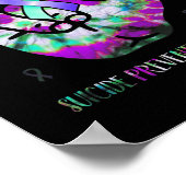 Love Suicide Prevention Awareness Rock Hand Langua Poster (Hoek)