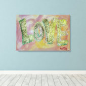 Love Summer Glow Painvas Print (Insitu (Houten vloer))