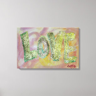 Love Summer Glow Painvas Print