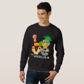 Love Summer Pineapple Tropical Flower Flop Nu Trui (Voorkant volledig)