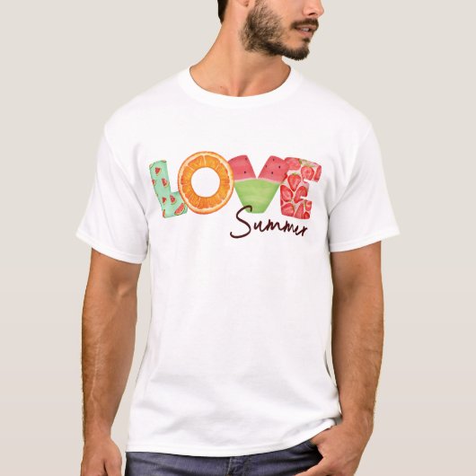 Love Summer T-shirt (Voorkant)