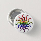Love Sun Thing/ Amy Ronde Button 3,2 Cm (Voorkant /achterkant)
