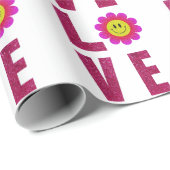 Love Sunflower Cadeaupapier (Rol Hoek)
