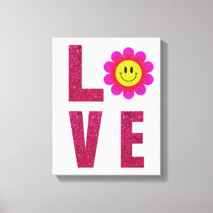 Love Sunflower Canvas Afdruk