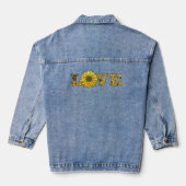 Love Sunflower Denim Jacket (Achterkant)