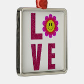 Love Sunflower Metalen Ornament (Rechts)
