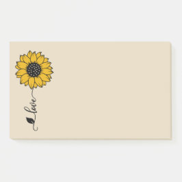Love Sunflower Post-it® Notes