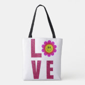 Love Sunflower Tote Bag (Achterkant)