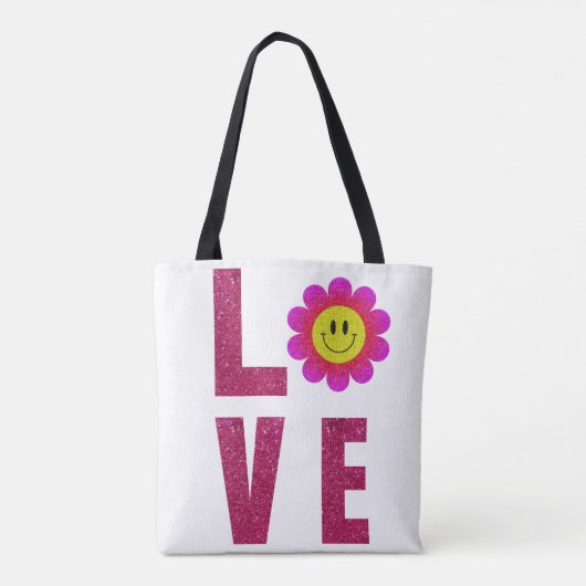Love Sunflower Tote Bag (Achterkant)