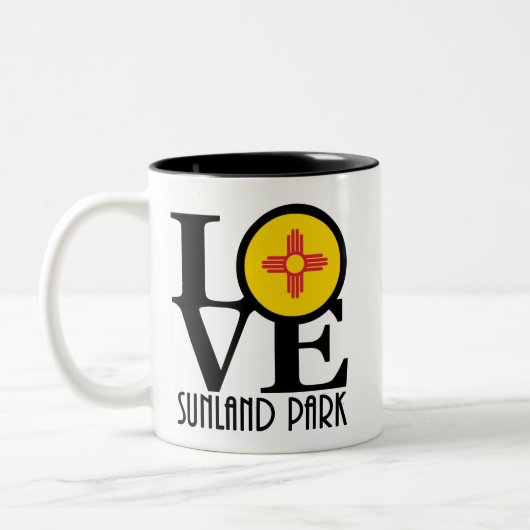 LOVE Sunland Park 11oz Tweekleurige Koffiemok (Links)