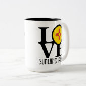 LOVE Sunland Park 15oz Tweekleurige Koffiemok (Voorkant rechts)