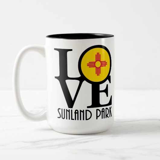 LOVE Sunland Park 15oz Tweekleurige Koffiemok (Links)