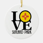 LOVE Sunland Park New Mexico Keramisch Ornament (Voorkant)