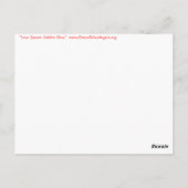 Love Sunset Golden Glow Briefkaart (Achterkant)